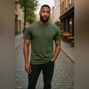 Army green Unipro tee
